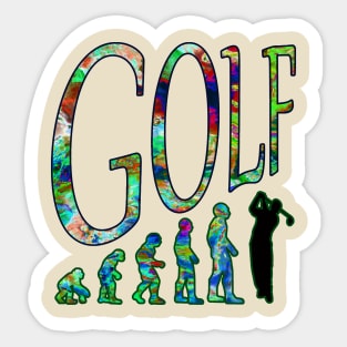 Evolution Golf Sticker